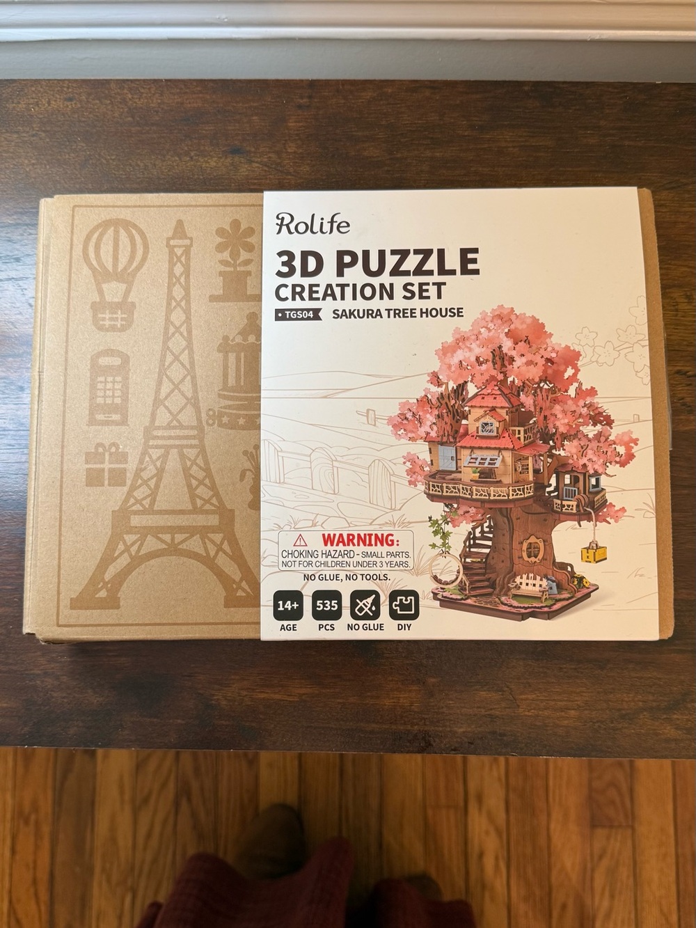 Rolife Sakura Tree House 3D Puzzle Creation Set - Pink Treehouse Wall Art